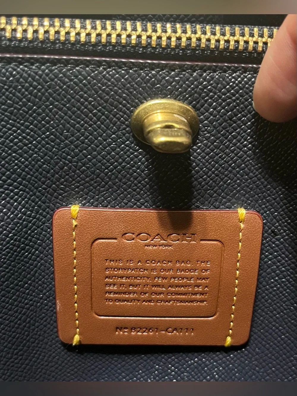 Coach Willow 24 in Blue with Cherry Print!